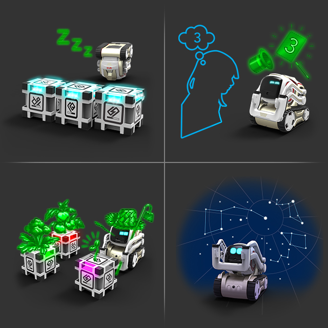 Cozmo's newest update includes four more fun activities and projects built using Code Lab Constructor Mode.